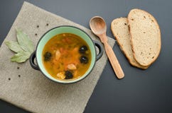 Sopa da salmoura Foto de Stock Royalty Free Sopa da salmoura Foto de Stock Royalty Free