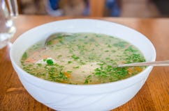 Sopa de galinha fotografia de stock royalty free Sopa de galinha fotografia de stock royalty free