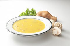 Sopa de galinha do cogumelo imagens de stock royalty free Sopa de galinha do cogumelo imagens de stock royalty free