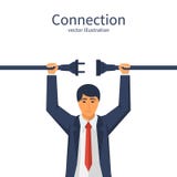 Soquete de poder de conexão ilustração do vetor Soquete de poder de conexão ilustração do vetor