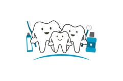 Sorriso da família dos dentes e feliz saudáveis, conceito dos cuidados dentários Fotografia de Stock Sorriso da família dos dentes e feliz saudáveis, conceito dos cuidados dentários Fotografia de Stock