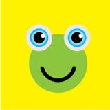 Sorriso Logo Vetora Template Design da rã ilustração royalty free Sorriso Logo Vetora Template Design da rã ilustração royalty free