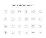 Sotchi, Rusland - Oktober 15, 2018: Inzameling van populaire sociale media emblemen vector illustratie Sotchi, Rusland - Oktober 15, 2018: Inzameling van populaire sociale media emblemen vector illustratie