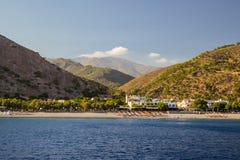 Sougia town on southern Crete Royalty Free Stock Images Sougia town on southern Crete Royalty Free Stock Images