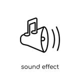 sound effect icon. Trendy modern flat linear vector sound effect royalty free illustration sound effect icon. Trendy modern flat linear vector sound effect royalty free illustration