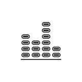 sound volume wave illustration - vector vector illustration sound volume wave illustration - vector vector illustration