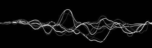 Sound wave element. Abstract black digital equalizer. Big data visualization. Dynamic light flow. 3d rendering royalty free illustration Sound wave element. Abstract black digital equalizer. Big data visualization. Dynamic light flow. 3d rendering royalty free illustration
