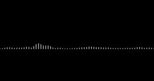 Sound wave. Visualization sound graphic element. 4k. Alpha channel.