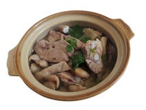 Soupe à Chitterlings de porc photo libre de droits Soupe à Chitterlings de porc photo libre de droits