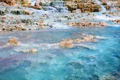 Sources thermales San Filippo image libre de droits Sources thermales San Filippo image libre de droits