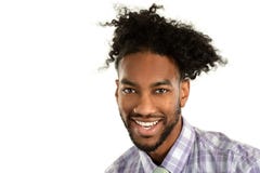 Sourire d'homme d'afro-américain Photographie stock libre de droits Sourire d'homme d'afro-américain Photographie stock libre de droits