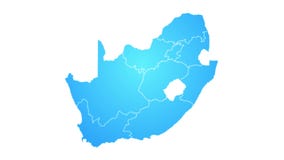 South Africa Map Showing Up Intro By Regions