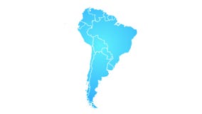 South America Map Showing Up Intro By States