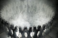 South Korean Won Currency Symbol on Mirror and Covered in Smoke stock photography South Korean Won Currency Symbol on Mirror and Covered in Smoke stock photography