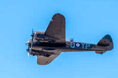 SOUTHPORT UK JULI 8 2018: EnR.A.F. Bristol Belnheim utför a arkivfoto SOUTHPORT UK JULI 8 2018: EnR.A.F. Bristol Belnheim utför a arkivfoto