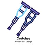 Soutient l'icône mono de couleur illustration stock Soutient l'icône mono de couleur illustration stock
