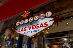 Souvenir de Las Vegas sur l'affichage à la boutique de cadeaux photographie stock libre de droits Souvenir de Las Vegas sur l'affichage à la boutique de cadeaux photographie stock libre de droits