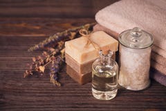 Spa Products For Facial And Body Care. Stock Image