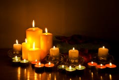 Spa With Candle Lights Royalty Free Stock Images Spa With Candle Lights Royalty Free Stock Images
