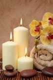 Spa With White Candles Royalty Free Stock Images Spa With White Candles Royalty Free Stock Images