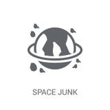 Space junk icon. Trendy Space junk logo concept on white background from Astronomy collection stock illustration Space junk icon. Trendy Space junk logo concept on white background from Astronomy collection stock illustration