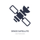 space satellite icon on white background. Simple element illustration from Technology concept vector illustration space satellite icon on white background. Simple element illustration from Technology concept vector illustration