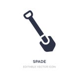 spade icon on white background. Simple element illustration from Construction and tools concept vector illustration spade icon on white background. Simple element illustration from Construction and tools concept vector illustration