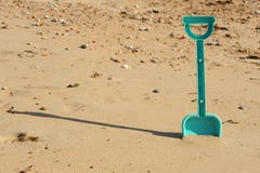 Spade in sand stock image. Image of spade, sand, summer - 27197447