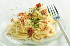 Spaghetti Carbonara Stock Photography Spaghetti Carbonara Stock Photography