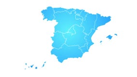Spain Map Showing Up Intro With New Regions