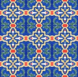 Spanich Moroccan Style Vintage Ceramic Tile Stock Photos