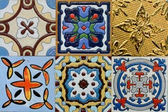Spanich Moroccan style vintage ceramic tile Royalty Free Stock Photo Spanich Moroccan style vintage ceramic tile Royalty Free Stock Photo