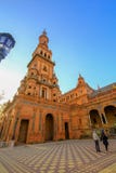 Spanje vierkante Plaza DE Espana, Sevilla, Spanje stock foto's Spanje vierkante Plaza DE Espana, Sevilla, Spanje stock foto's