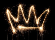 sparkler короны стоковая фотография sparkler короны стоковая фотография