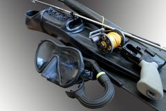 spearfishing stock foto spearfishing stock foto