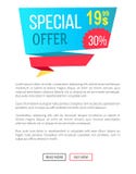 Special Offer Best Price Discount Label on Poster. Special offer best price 19.99 30 discount label on poster with place for text and web buttons read more and stock illustration Special Offer Best Price Discount Label on Poster. Special offer best price 19.99 30 discount label on poster with place for text and web buttons read more and stock illustration