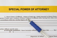 Special power of attorney concept Stock Photos Special power of attorney concept Stock Photos
