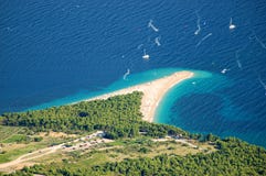 Spectacular View On Golden Cape, Croatia Royalty Free Stock Images