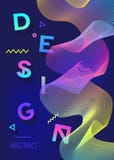 Spectrum color poster. Modern abstract design. Geometric Background for cards, invitations. posters. Mobile Technologies Concept. royalty free illustration Spectrum color poster. Modern abstract design. Geometric Background for cards, invitations. posters. Mobile Technologies Concept. royalty free illustration