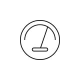 Speedometer, speed, time, clock icon. Signs and symbols can be used for web, logo, mobile app, UI, UX royalty free illustration Speedometer, speed, time, clock icon. Signs and symbols can be used for web, logo, mobile app, UI, UX royalty free illustration