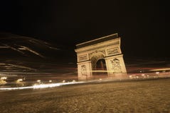 Speedy Traffic In Paris Stock Image