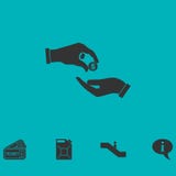 Spenden Sie Ikonenebene lizenzfreie abbildung Spenden Sie Ikonenebene lizenzfreie abbildung