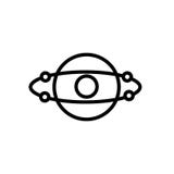 Sphere icon vector isolated on white background, Sphere sign , line and outline elements in linear style royalty free illustration Sphere icon vector isolated on white background, Sphere sign , line and outline elements in linear style royalty free illustration