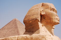 The Sphinx and pyramid royalty free stock images The Sphinx and pyramid royalty free stock images