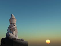 Sphinx_Sunset Royalty Free Stock Images