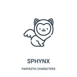 sphynx icon vector from fantastic characters collection. Thin line sphynx outline icon vector illustration stock illustration sphynx icon vector from fantastic characters collection. Thin line sphynx outline icon vector illustration stock illustration