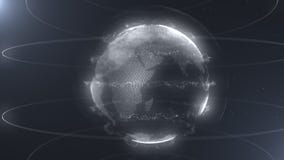 Sphère futuriste des points Interface de mondialisation Sens des graphiques abstraits de la science et technologie rendu 3d illustration de vecteur Sphère futuriste des points Interface de mondialisation Sens des graphiques abstraits de la science et technologie rendu 3d illustration de vecteur