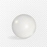 Sphère réaliste de boule en verre avec l'effet transparent illustration de vecteur Sphère réaliste de boule en verre avec l'effet transparent illustration de vecteur