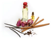 Spices For Aroma Oil Stock Photography Spices For Aroma Oil Stock Photography