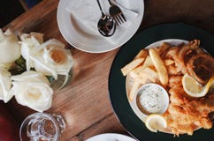 Spicy french fries with dip cream cheese stock photography Spicy french fries with dip cream cheese stock photography